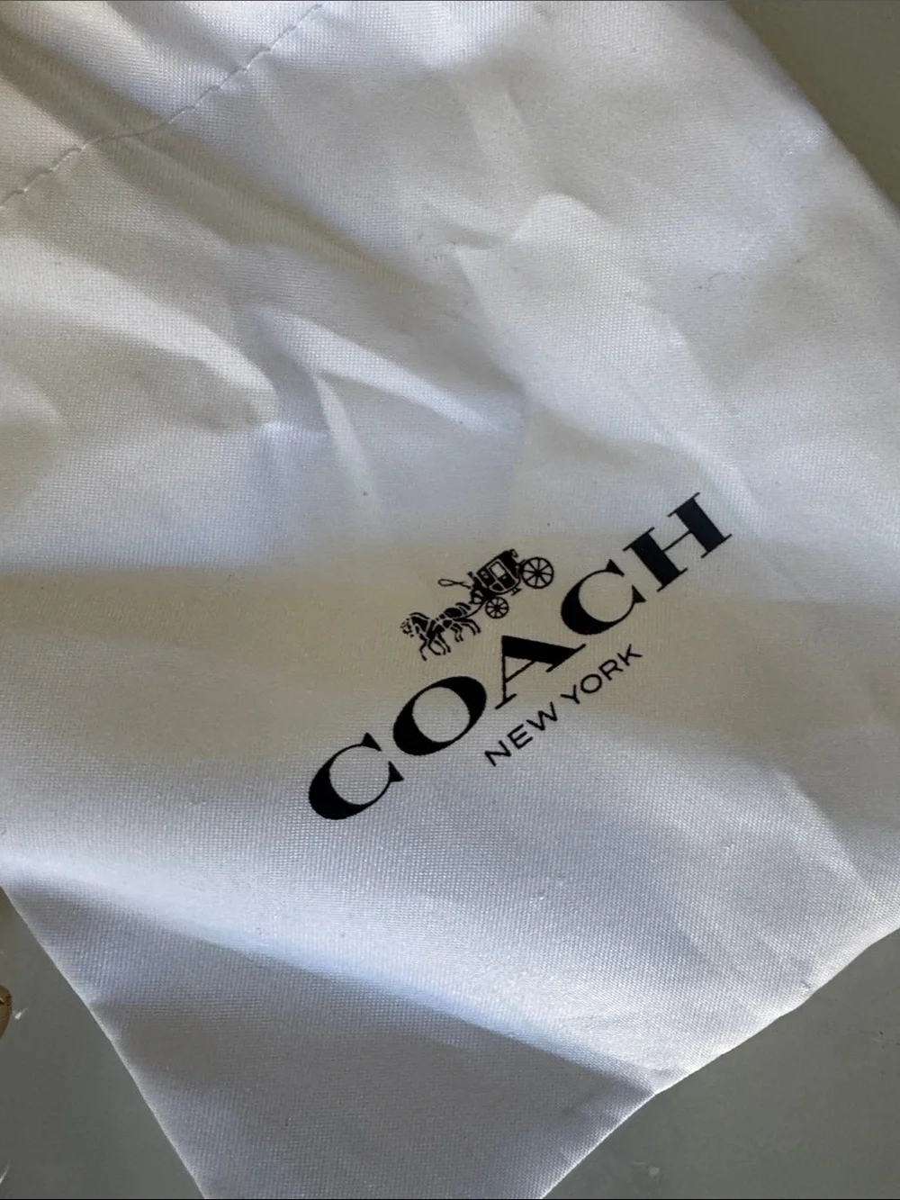 Coach Two-Tone Logo Letter Charm Keyring - Gold & Silver